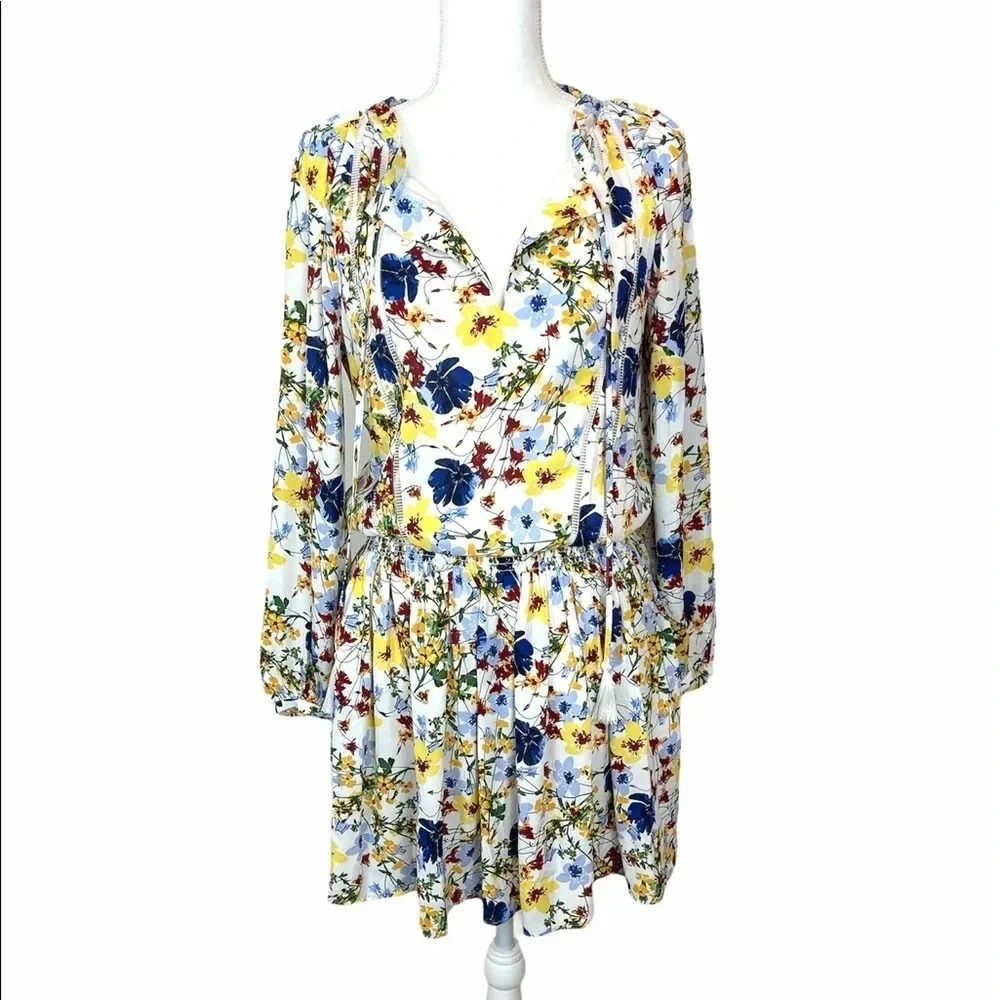 Banana Republic Floral Cinched Waist Dress